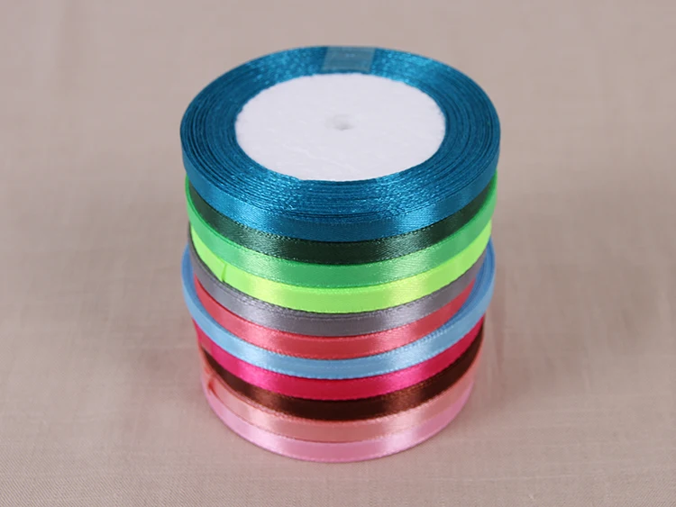 Бесплатная доставка длинная шелковая атласная лента длиной 22 м ширина 6 мм