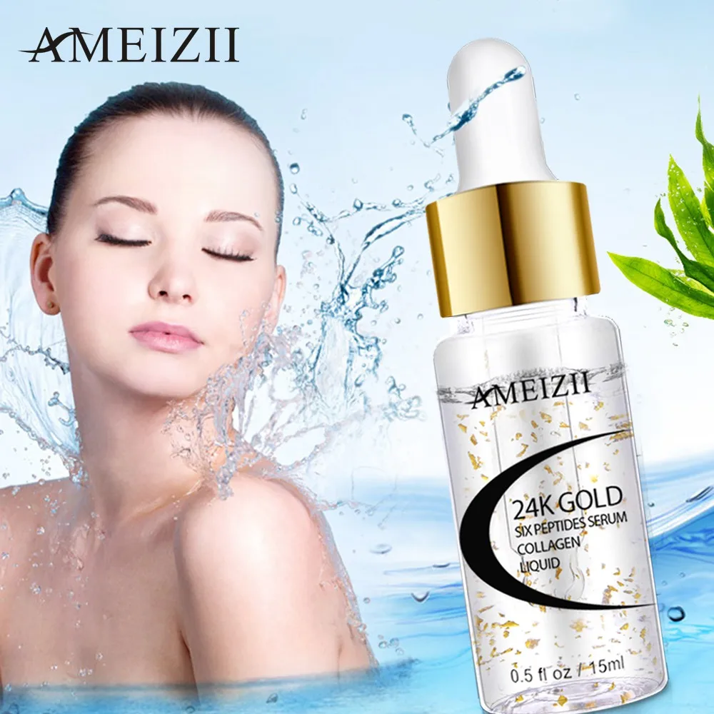 Коллагеновая Сыворотка для лица AMEIZII отбеливающий увлажняющий с гиалуроновой
