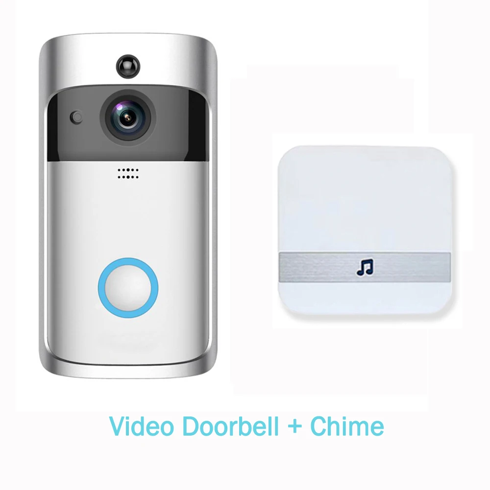 Option-3 Eken V5 смарт WiFi видео дверной звонок камера визуальный домофон с колокольчиком ночного видения IP дверной звонок беспроводная домашняя камера безопасности - Цвет: Option-3
