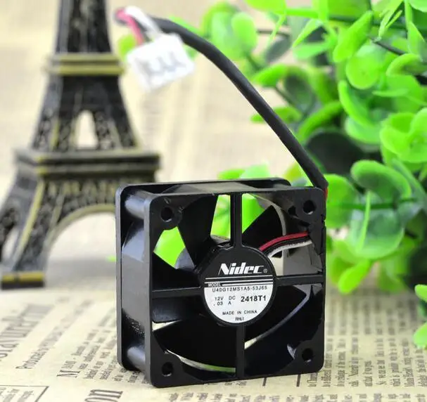 

Nidec U40G12MS1A5-53J65 DC 12V 0.03A 4CM 40*40*20MM 3 Wire Extremely Silent Cooling Fan