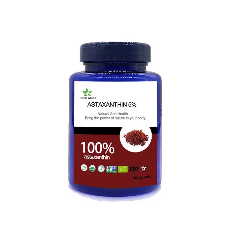 Натуральный astaxanthin 5% капсул astaxanthin 5% порошок