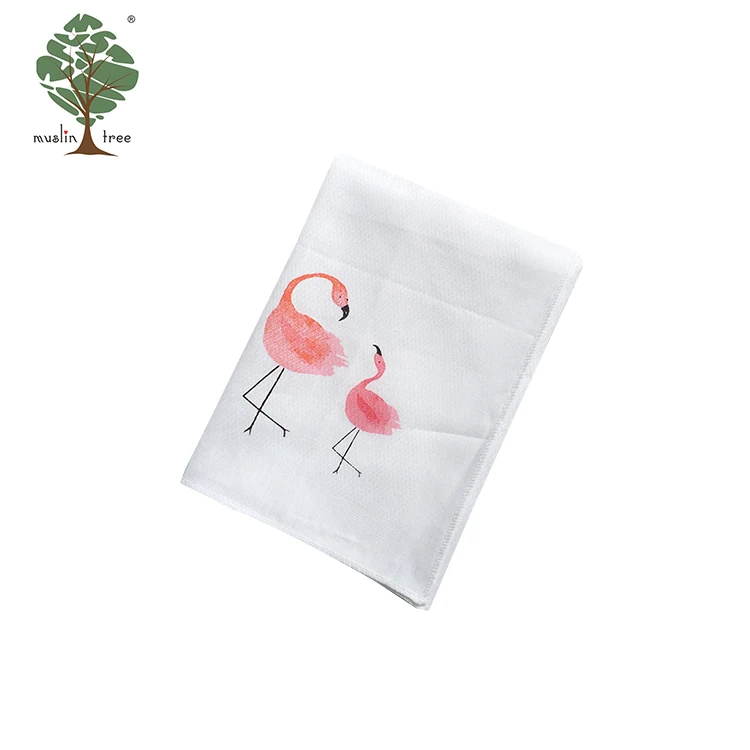Муслинтри квадратный детский белый платок lovley мультфильм Печать детское