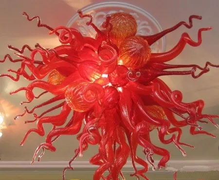 

Modern Ceilling Poppy Color Art Lamps LED Glass Chandelier Lighting