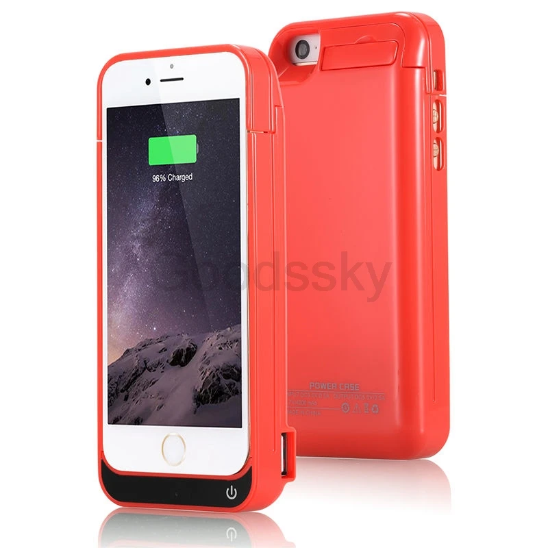 4200 мА/ч 5S чехол для зарядного устройства для iPhone 5C 5 5S SE USB внешний аккумулятор с подставкой Чехол для внешнего аккумулятора запасная зарядка задняя крышка
