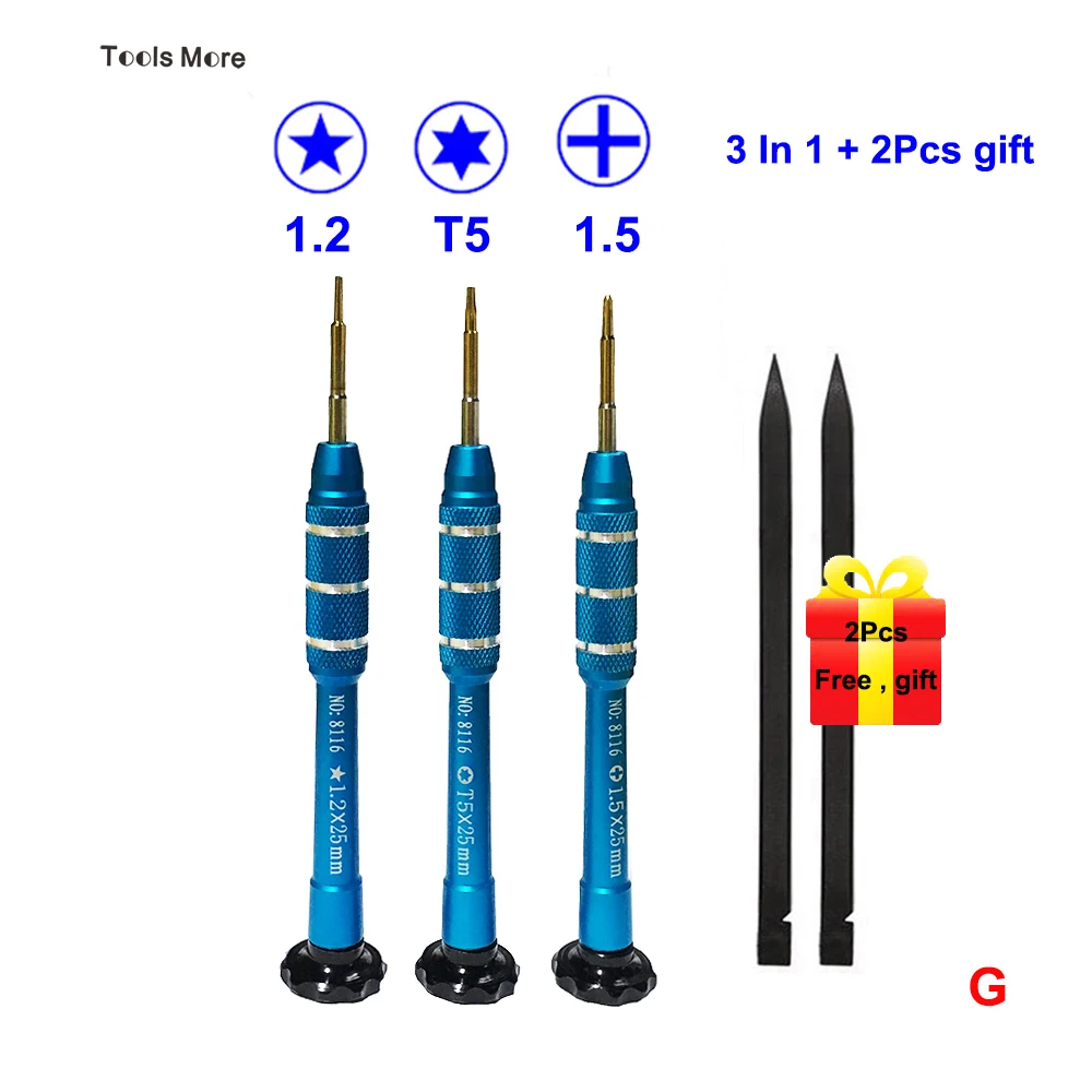 Pentalobe 1 2 P5 Torx T5 Philips PH000 Набор отверток для Apple MacBook Air & Macbook pro инструментов ремонта 3