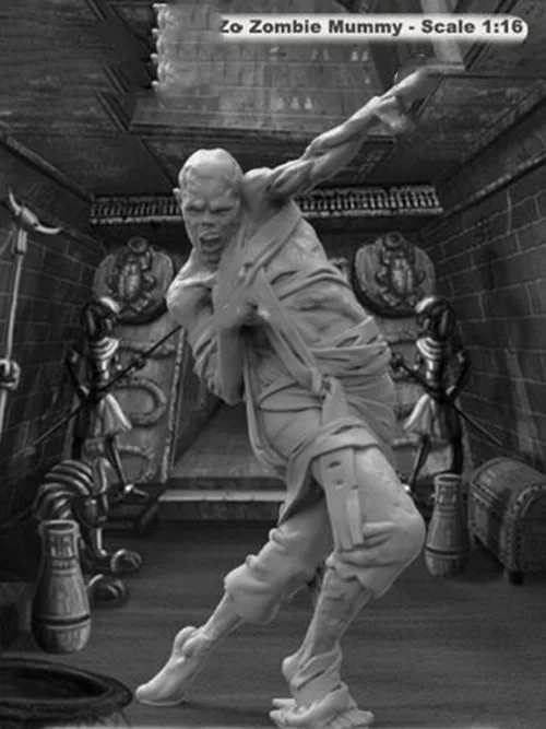 1/16 зомби-стенд fantasy man модельная фигурка из смолы наборы миниатюрный gk