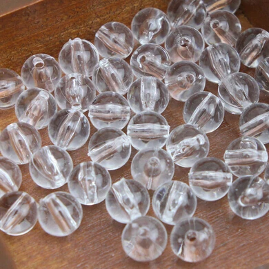 

12mm Acrylic Transparent Round Beads DIY Beads Bracelet making 30 pcs