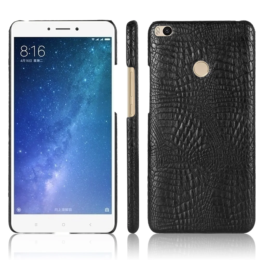 For Xiaomi Mi Max 2 Case Super Slim Crocodile Skin Texture Hard Leather Back Cover Shield Smart Phone Protective Shell |