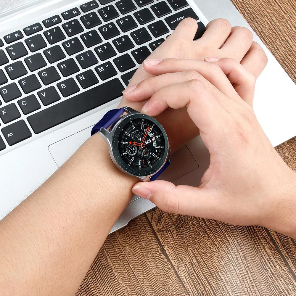 Tschick Band для samsung Galaxy Watch 46mm мягкий силиконовый ремень подходит Шестерни S3 Classic/Moto 360