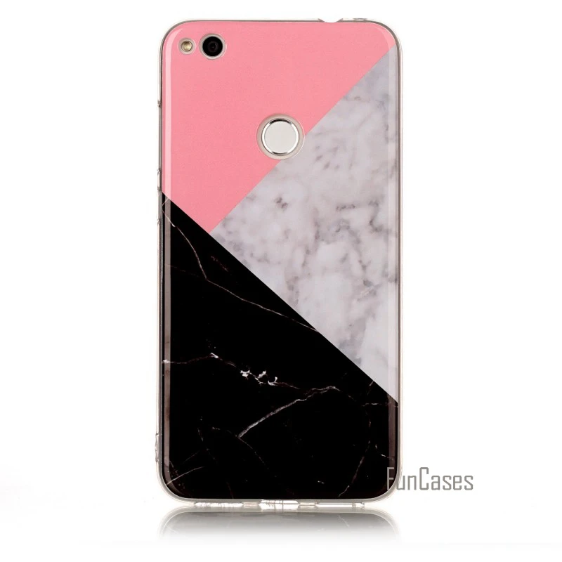 Hoesje capinha Капа для Huawei P9 Lite 2017 p9lite Чехол мягкий силиконовый Мрамор камень крышка