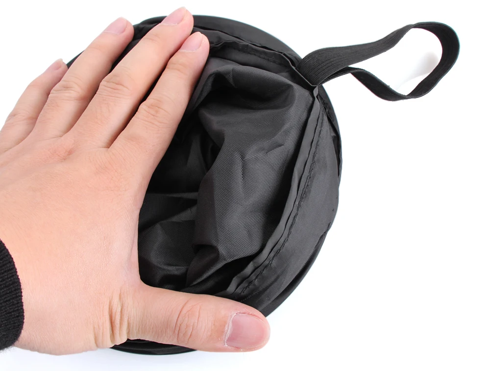 Черная Портативная Складная герметичная универсальная мусорная корзина для