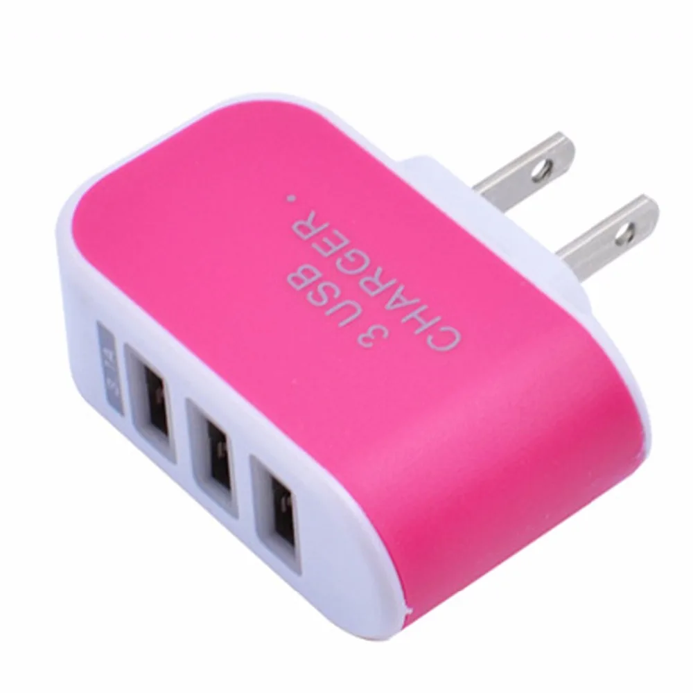 Универсальное настенное зарядное устройство SOONHUA с 3 USB-портами адаптер для
