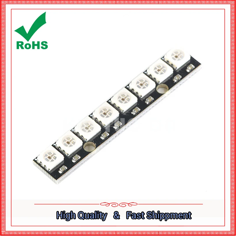 8-битный WS2812 5050 RGB светодиодный Встроенный полноцветный фонарь макетная плата