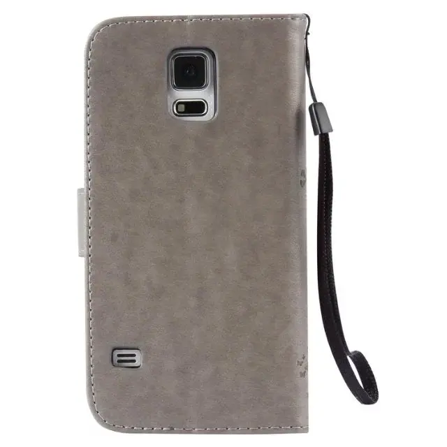 Разноцветная Pattern Серый Тиснение Слот Для Карты Бумажник PU Кожа Стенд Флип Дело