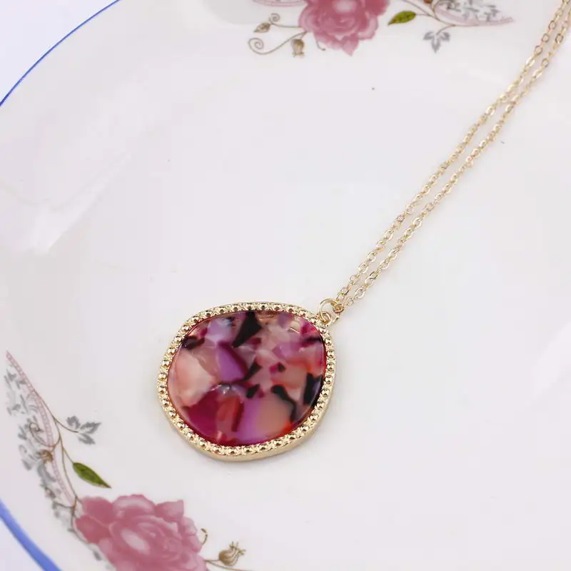 2020 Новый Овальный подвеска с леопардом длинное ожерелье модное ювелирное