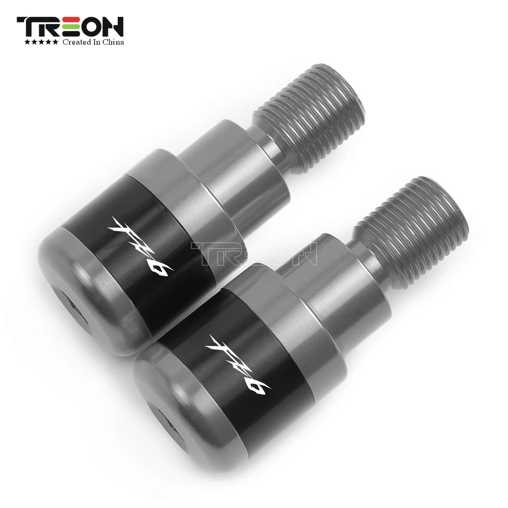 

For YAMAHA FZ6 FAZER 2004-2008 Motorcycle Accessories CNC Aluminum Motorcycle Handlebar Grip Ends Protector With FZ6 Logo