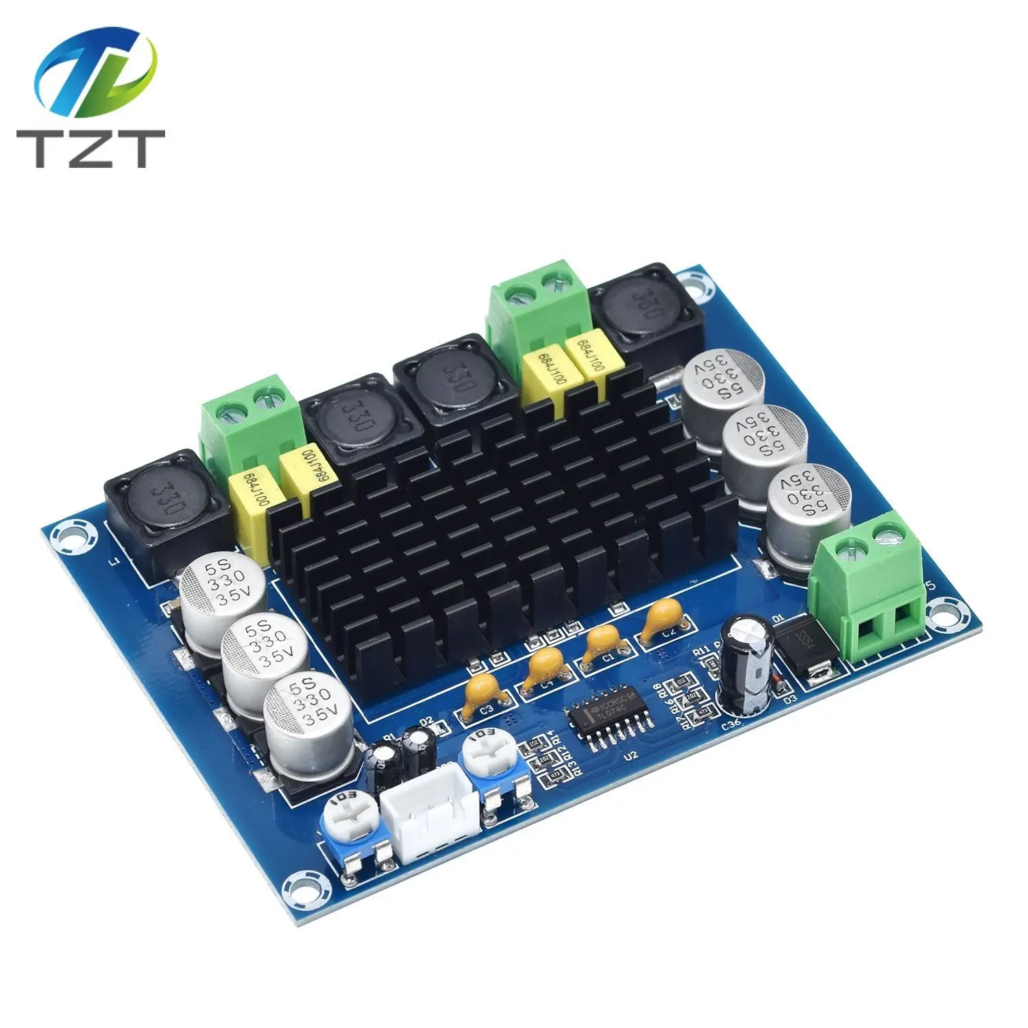 XH-M543 DC12-26V 2*120 Вт двухканальный стерео высокой мощности цифровой аудио усилитель мощности доска TPA3116D2 TPA3116 для Diy Kit