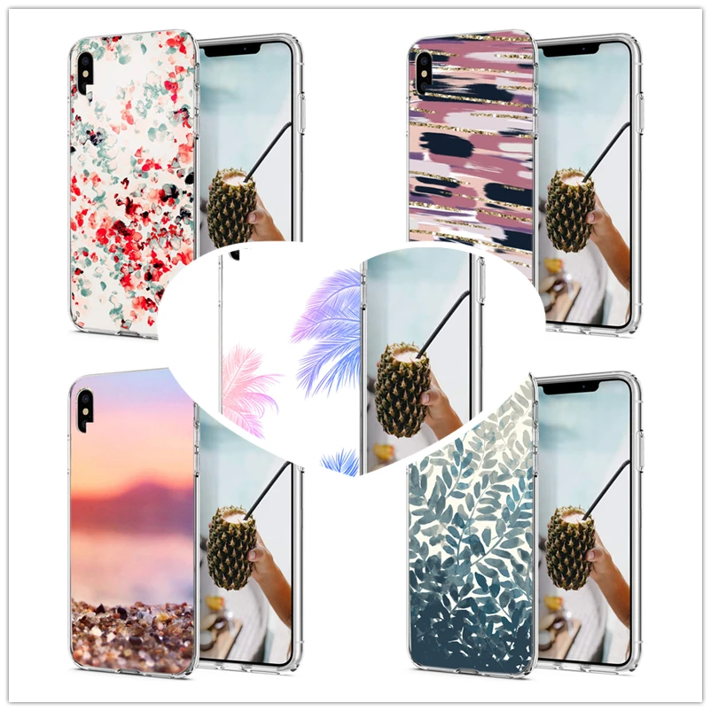 Чехол для iPhone 7 8 Plus 6 6S мягкий чехол из ТПУ цветной с бабочкой X XS XR Max силиконовый