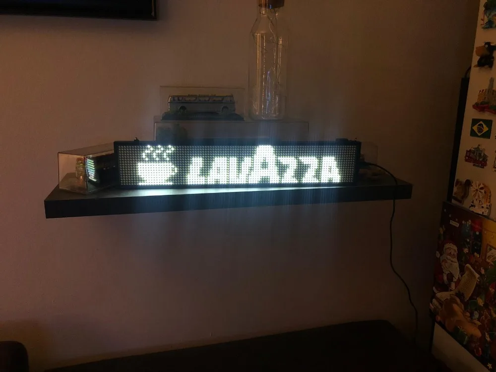 34cm DIY P5mm SMD Led sign technology IOS APP WIFI LED display screen. Perfect Coffee Bar Shop Welcomes Open Advertising Board