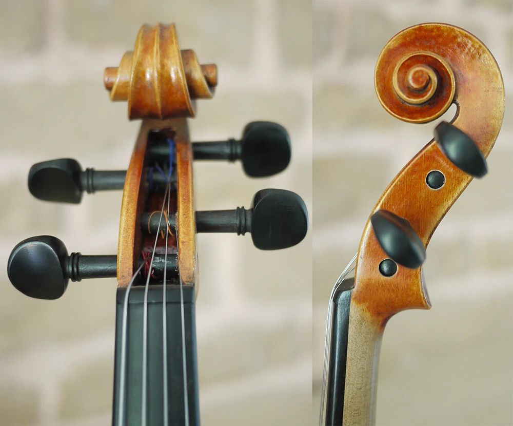 Ручная работа. Карпатская ель Guarneri Del Gesu 1742 г. скрипка лорда вилтона. Богатый цвет. Антикварная скрипка масляного лака, № 2549