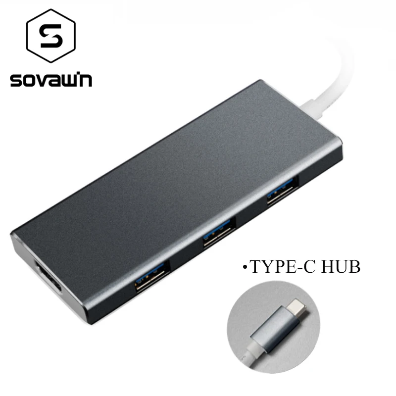 Устройство для чтения карт USB Type-C 3 0 дюйма HDMI 7 портов 10 Гбит/с | Компьютеры и офис