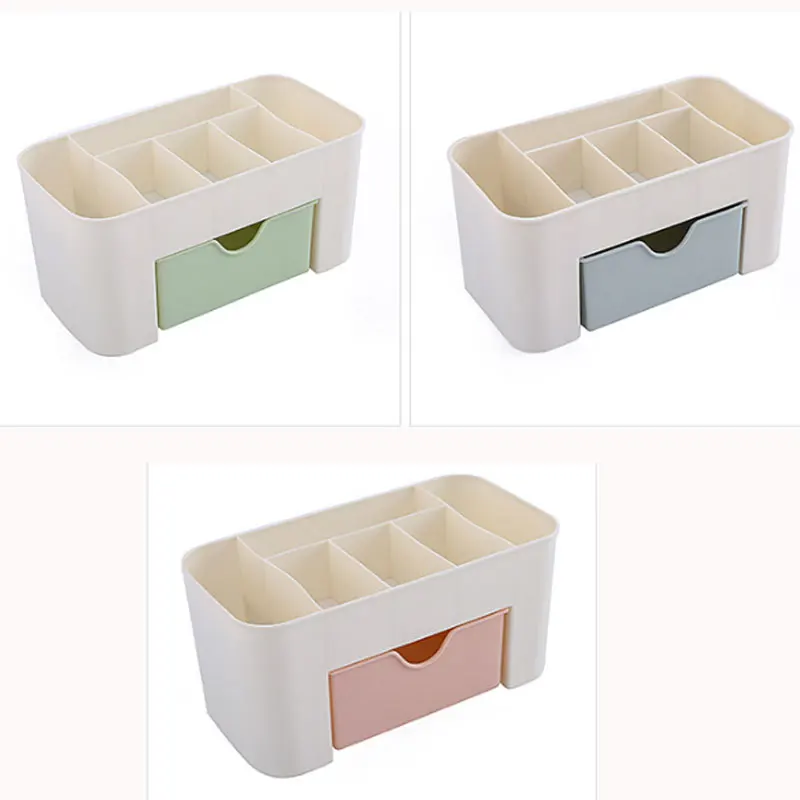 Пластиковая коробка для макияжа органайзер большая емкость ювелирная