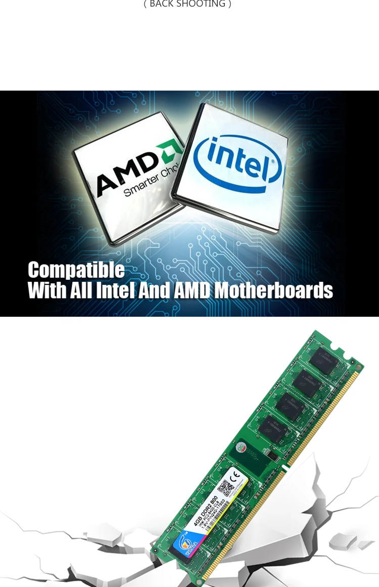 VEINEDA ddr2 8 ГБ 2x4 ГБ ОЗУ 800 МГц PC2-6400 память для настольных ПК ddr2 4 Гб 667 240 контактов для настольных компьютеров AMD