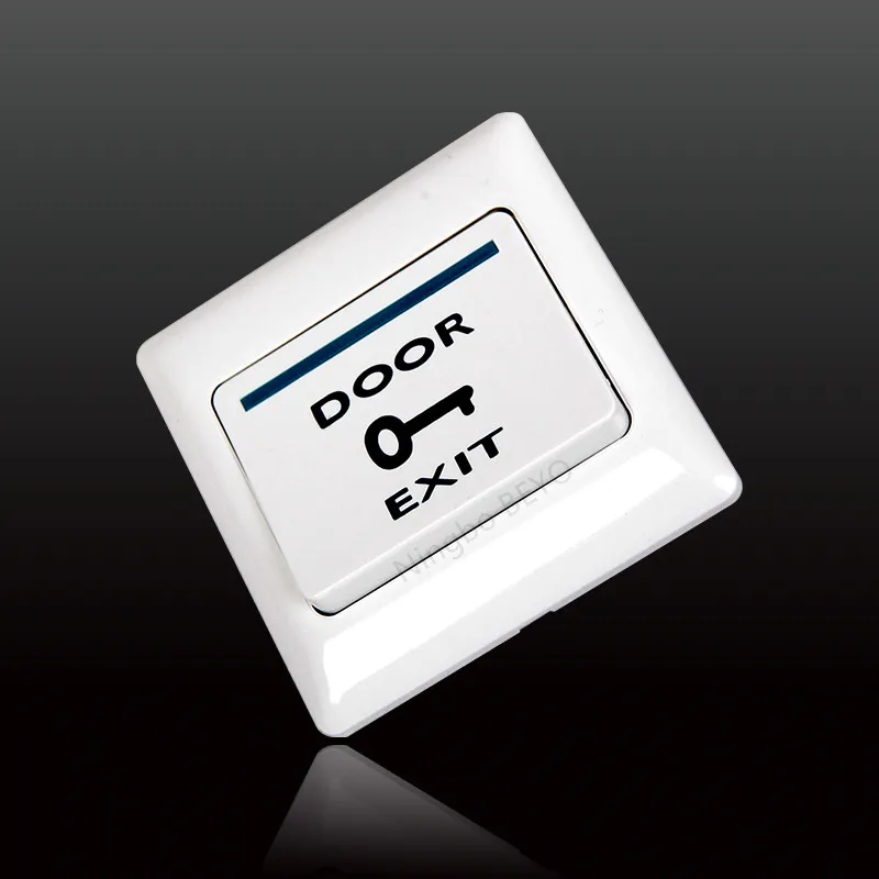 New Type White Plastic Door Release Button (NO NC ) with Base Case exit switch |