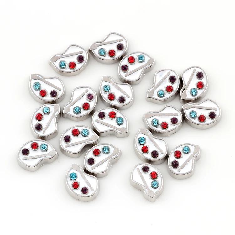 F190 Красочные Стразы 20 шт./лот Палетка плавающий медальон очарование подходит для