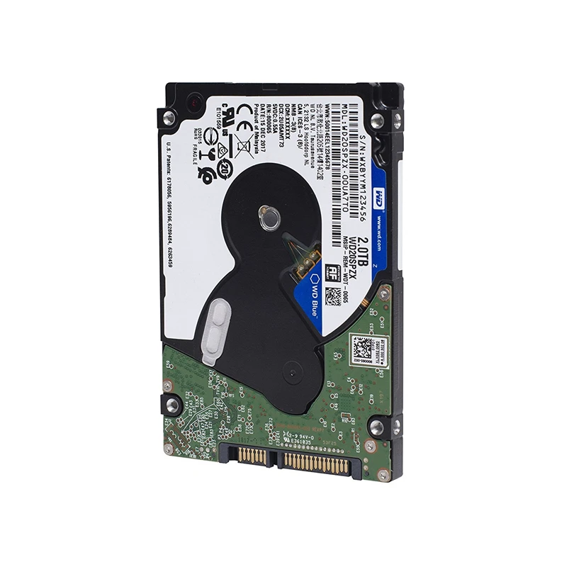 Мобильный внутренний жесткий диск Western Digital WD Blue 2 ТБ 5400 об/мин SATA 6 ГБ/сек. 128 Мб кэш