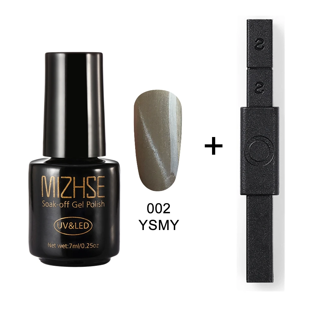 YSMY002 and BLCT MIZHSE сильная Магнитная Наклейка для ногтей 12 стиль эффект кошачьих глаз привлекательный «кошачий глаз» УФ Гель-лак отмачиваемый магнитный лак для ногтей, маникюр - Цвет: YSMY002 and BLCT