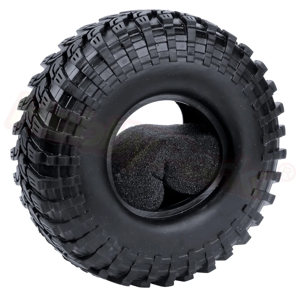1 9 &quotBeadlock колеса шины с пенными вставками для 1/10 Рок Гусеничный осевой SCX10 90046 90047