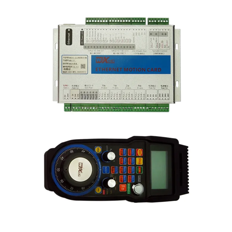 4 Axis MACH3 Ethernet motion control card MK4 CNC USB Wireless hand wheel for cnc milling machine | Инструменты