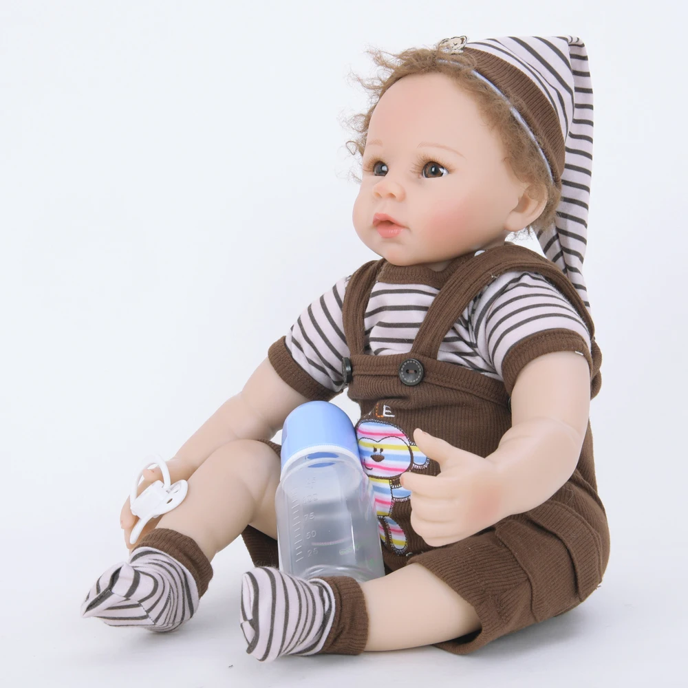 55 см мягкая силиконовая кукла Reborn Baby 22 &quotигрушка для девочек новорожденная