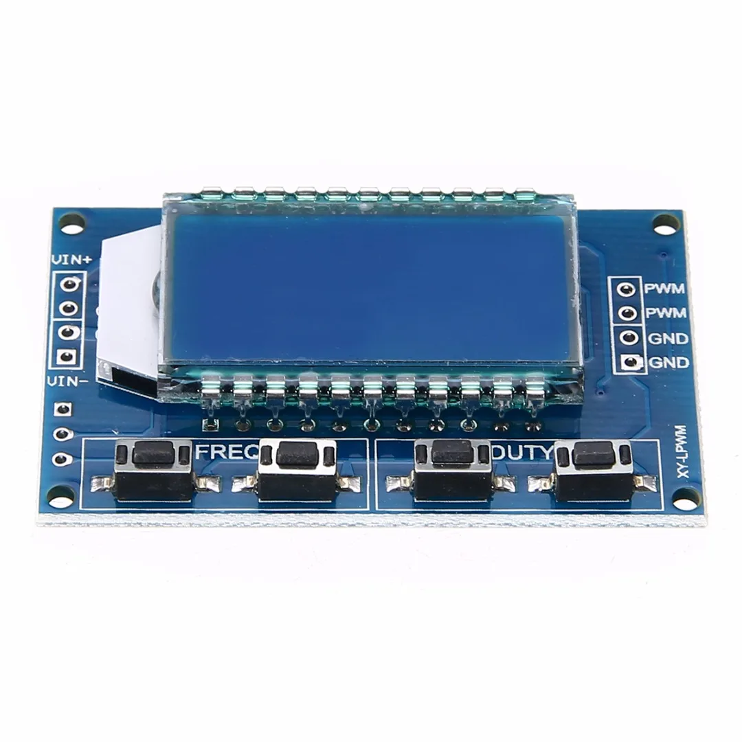 1 шт. pwm генератор сигналов Регулируемый ЖК-дисплей Дисплей частота импульсов рабочий цикл модуль 1Hz-150 кГц