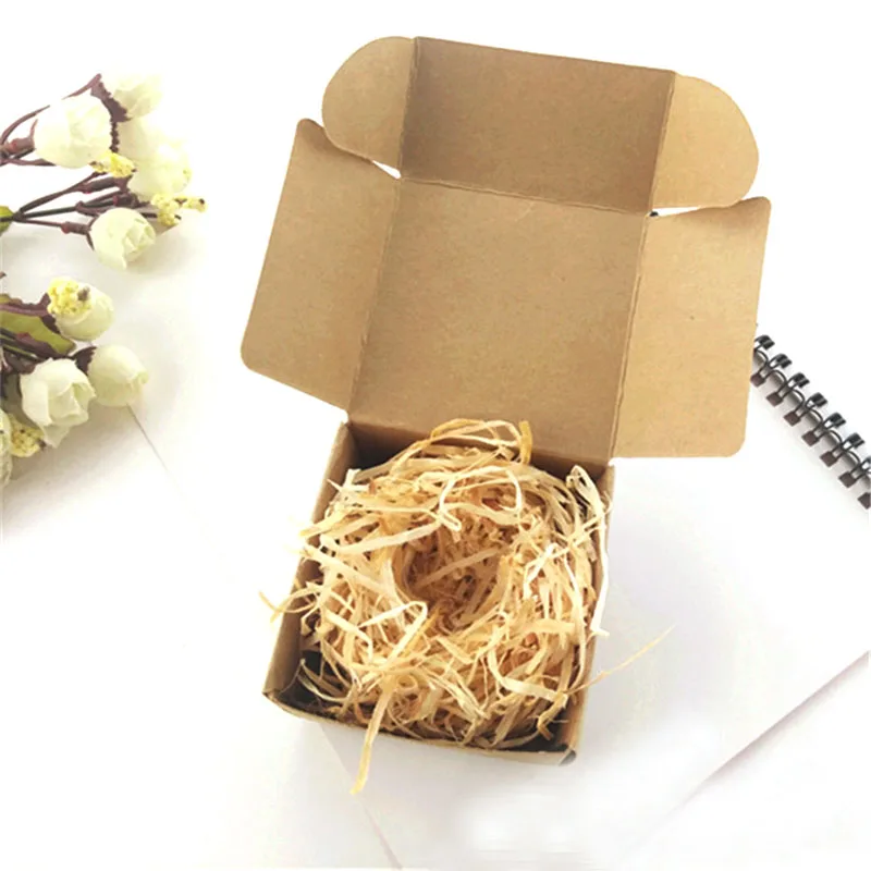 30 шт Маленький Крафт картон крафт бумага конфетная коробка коричневый бумажная