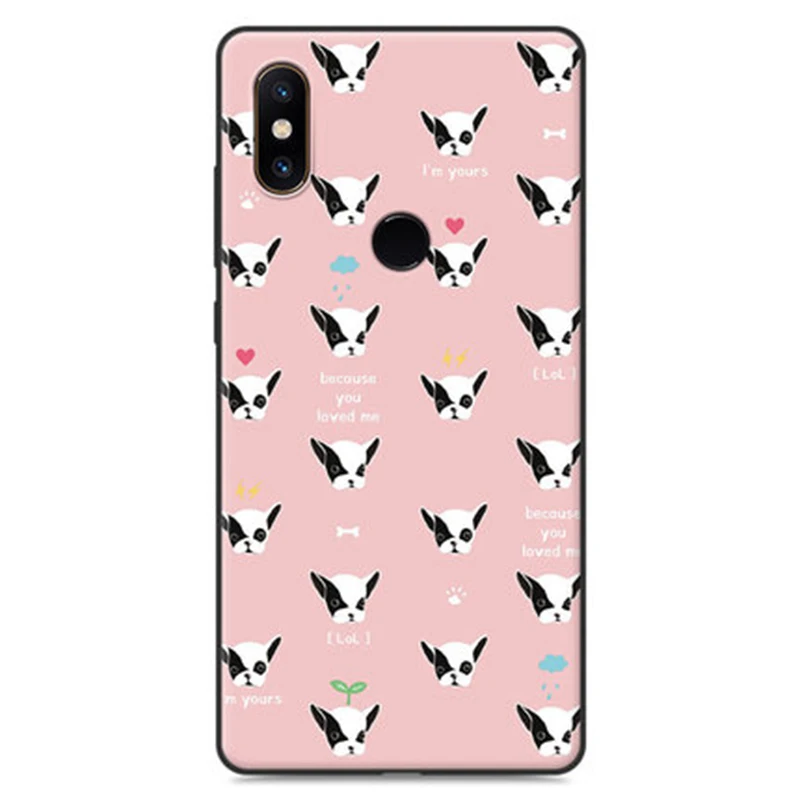 

2pcs For xiaomi mi Mix 2S case Cute Cartoon Painting soft Back Cover For xiaomi mi Mix2S case Mix 2 S Phone Cases cover shell