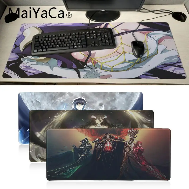 MaiYaCa Япония персонаж аниме Overlord персонажи Albedo Nazarick резиновый коврик для мыши противоскользящая блокировка клавиатуры коврик настольный коврик большой коврик для мыши