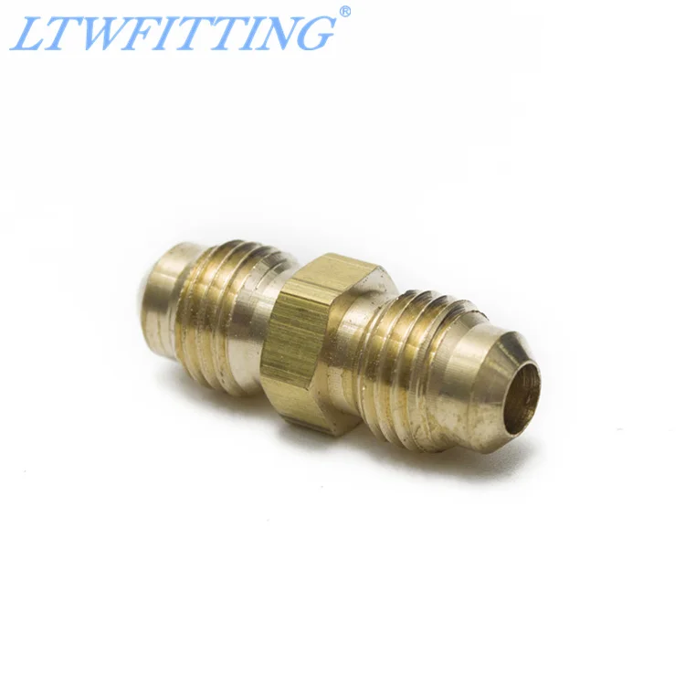 

LTWFITTING Brass 1/4" OD Flare Union,Brass Flare Tube Fitting
