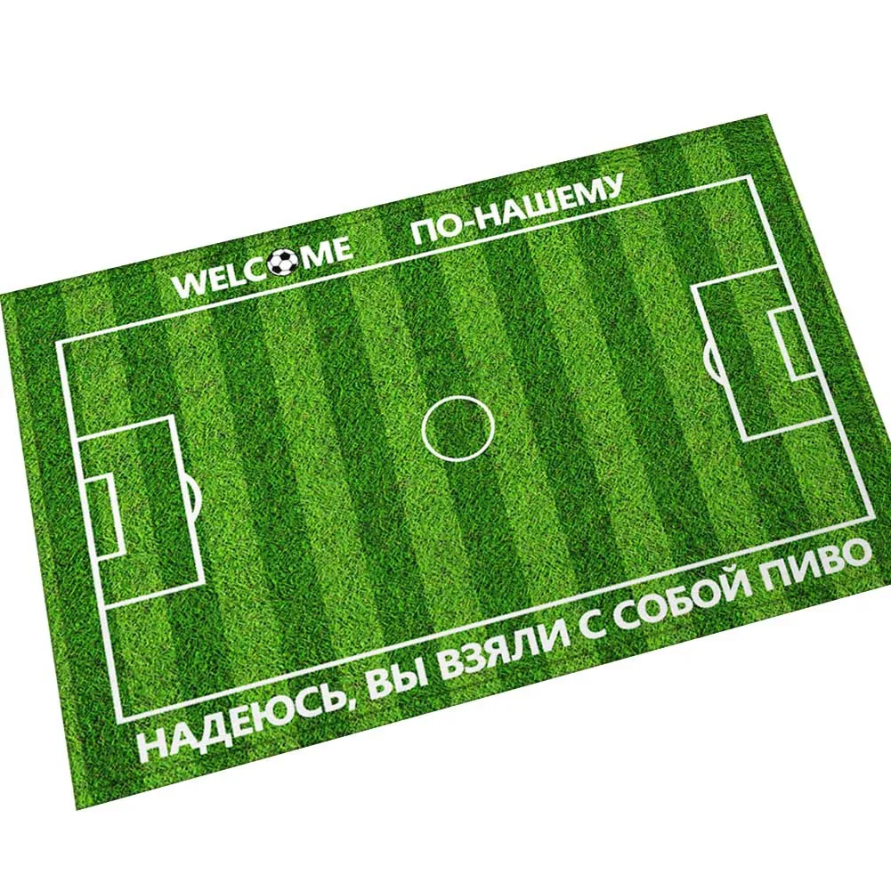 Zeegle коврики с рисунком футбольного поля для прихожей Противоскользящие гостиной