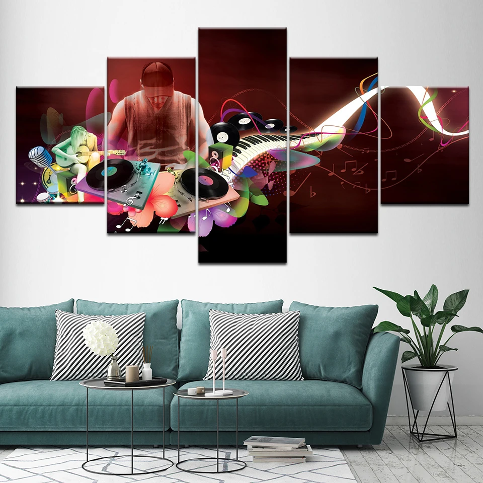 5 шт. черные крутые мужские современные музыкальные ts БОЛЬШИЕ ХУДОЖЕСТВЕННЫЕ