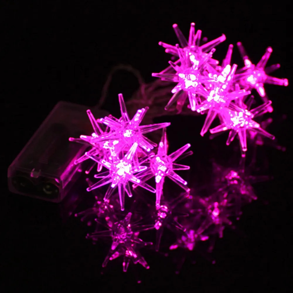 10 светодиодов Caltrop звезды свет освещение на Рождество Сад вечерние DIY огни