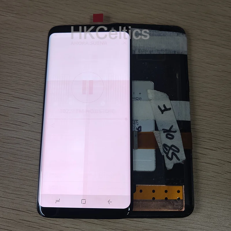 ЖК-экран 5," Большой Burn-Shadow S8, рамка для SAMSUNG Galaxy S8 G950F, дисплей 6,2" S8 Plus G955 G955F, дигитайзер сенсорного экрана