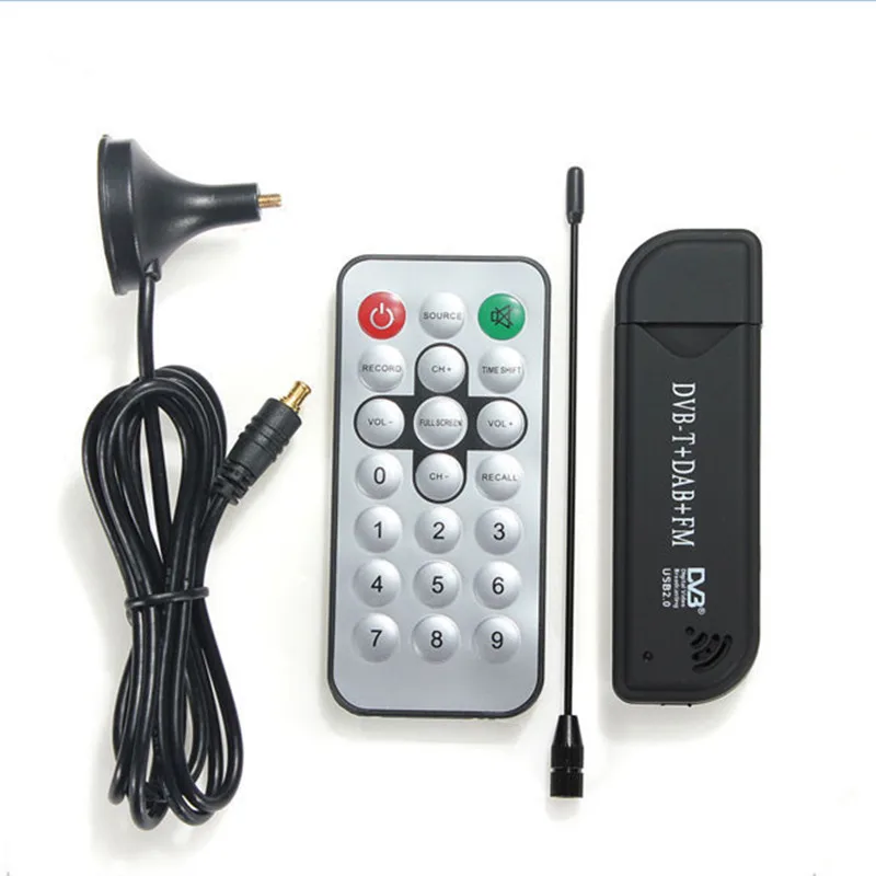 Rtl-sdr / FM + DAB DVB-T USB 2.0 мини-цифровой TV Stick DVBT ключ SDR с RTL2832U и R820T м-тюнером приемник