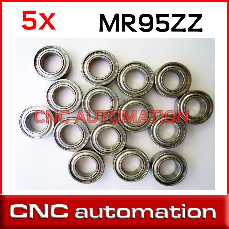 5 шт. MR95ZZ высококачественный миниатюрный стальной шарикоподшипник MR95 MR95Z с