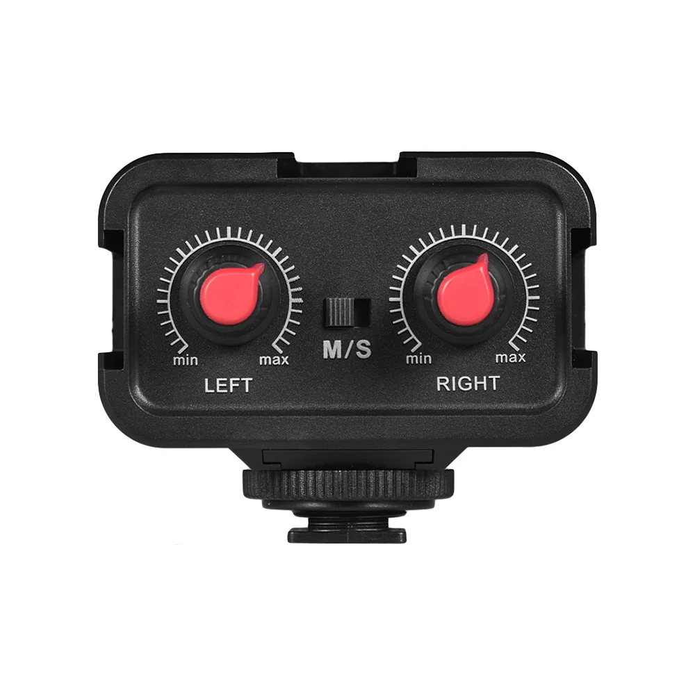 Andoer WS-VS двухканальный микрофон аудио адаптер смесителя для камеры Canon Nikon Sony с