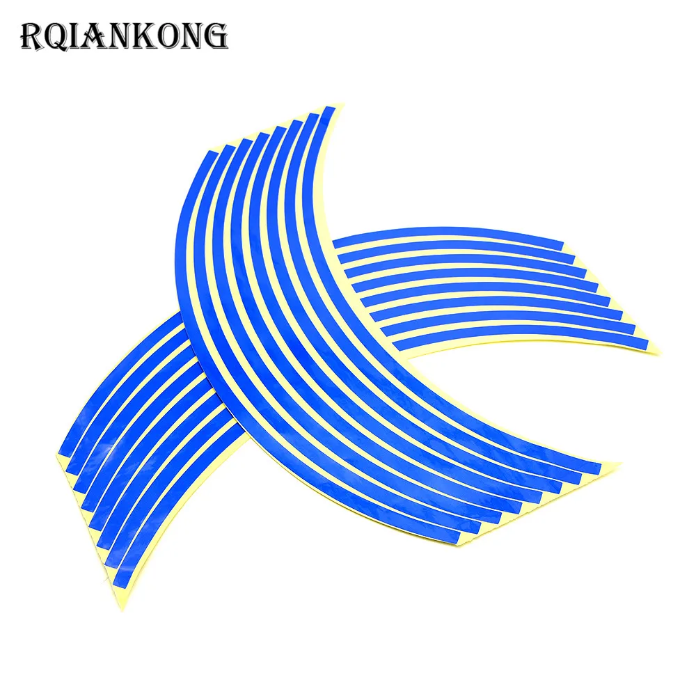 Водостойкие светоотражающие наклейки на обод колеса мотоцикла декоративные для