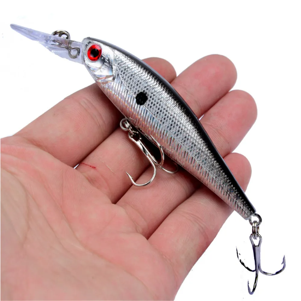 

1pcs Minnow Fishing Lures Isca Artificial 10cm/9.4g Floating Hard Plastic Bait Crankbait Wobblers peche Carp Fishing Tackle