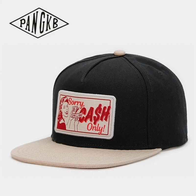 Бренд PANGKB, Черная кепка, высокое качество, хип-хоп кепка snapback для мужчин и женщин, для взрослых, для улицы, повседневная, Регулируемая Кепка-бейсболка от солнца - Цвет: 1