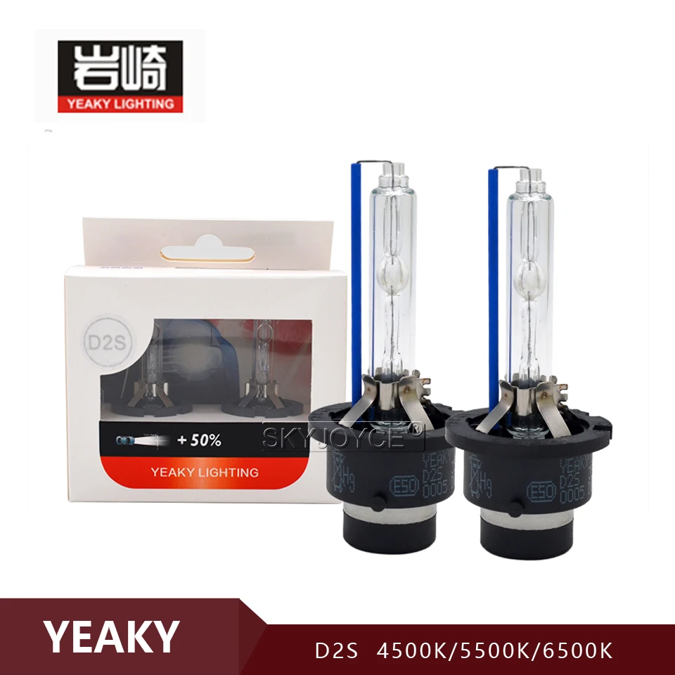 Ксеноновая лампа YEAKY D2S HID 2 шт. 35 Вт D2C без проводов yeaky lighting H1 H3 H7 H11 9005 9006 880 4500 hid